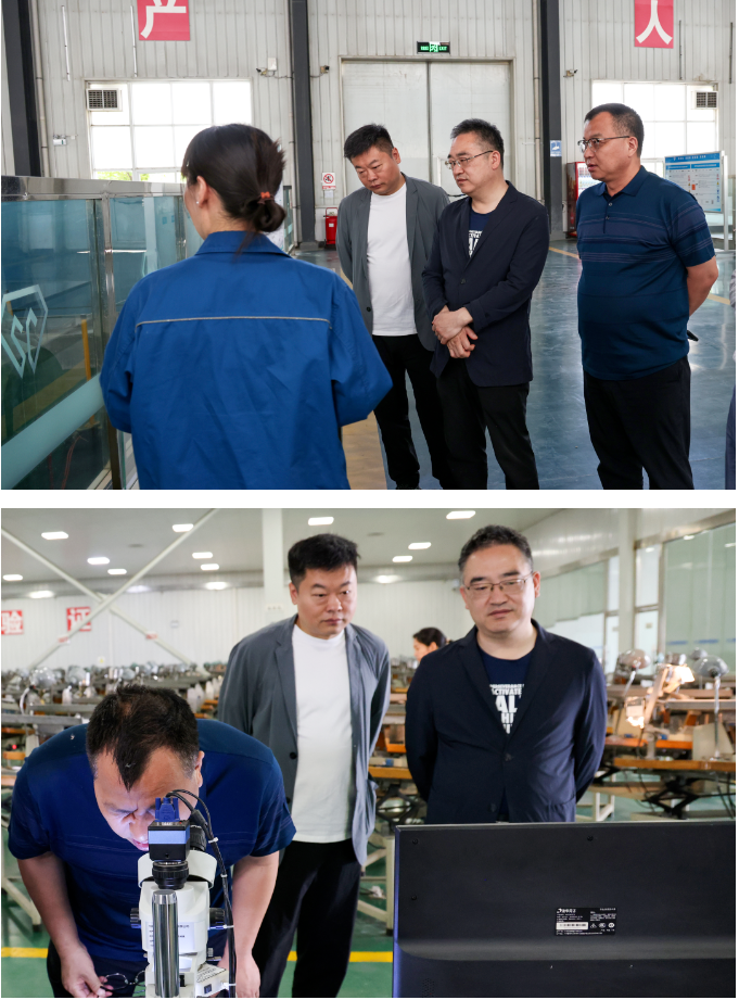 河南省人民政府駐廣州辦事處領導到鄭州華晶公司考察 共商大灣區培育鉆石產業合作新機遇