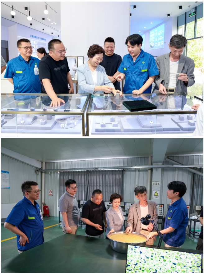 河南財經政法大學原副校長、學術委員會主任朱金瑞一行到訪鄭州華晶公司洽談校企合作