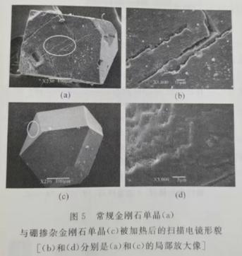 【每日科普】硼摻雜金剛石受熱后的表面形貌觀察